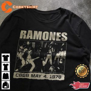 Ramones Rock Band CBGB Live 1978 T-Shirt