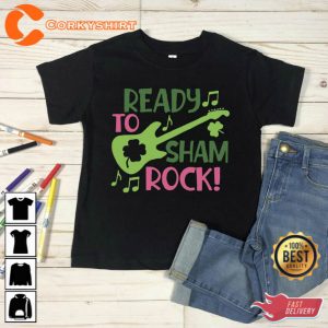 Ready To Sham Rock St Patricks Day Music Lover T-Shirt