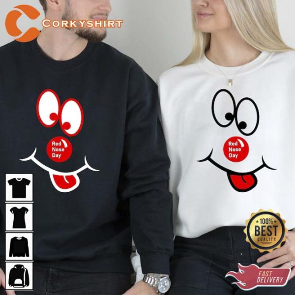 Red Nose Day 2023 Crewneck Sweatshirt Hoodie