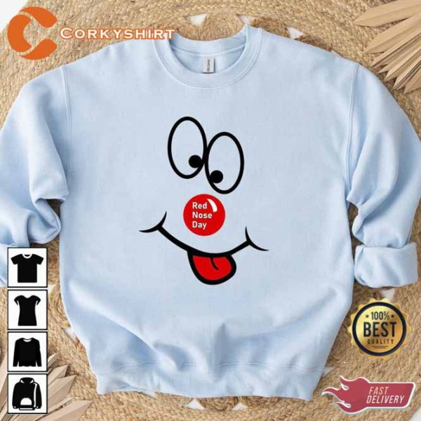 Red Nose Day 2023 Crewneck Sweatshirt Hoodie