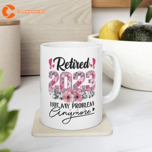 Retired 2023 Funny Retirement Gifts For Women 2023 Cute Pink Mug