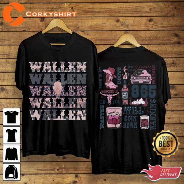 Retro Wallen Western Cowboy Girl Country Music Shirt