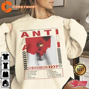 Rihanna Anti Album Full Tracklist Billboard Music 2023 Shirt