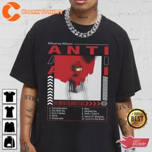 Rihanna Anti Album Full Tracklist Billboard Music 2023 Shirt 3