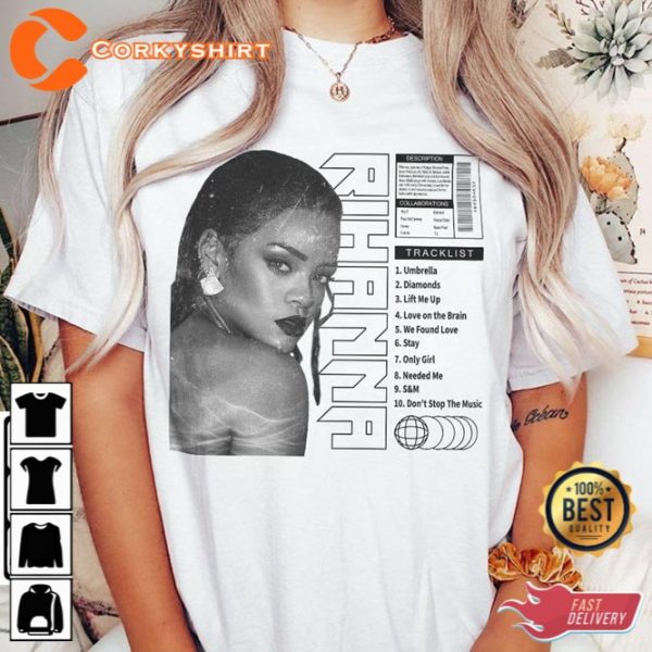 Rihanna Tracklist Song Vintage Unisex Shirt