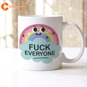 Rude Offensive Joke Rainbow Funny Coffee Mug 1