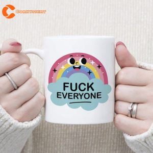 Rude Offensive Joke Rainbow Funny Coffee Mug 2