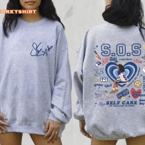 SZA Full Tracklist SOS 2 Sides Sweatshirt