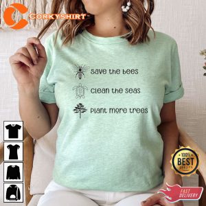 Save The Bees Shirt Earth Day Gift
