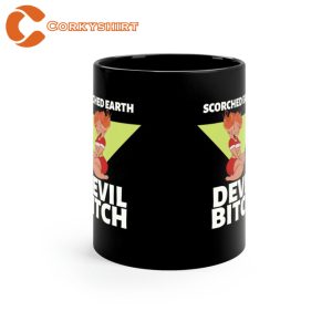 Scorched Earth Devil Bitch Black Mug Behavior