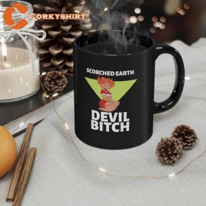 Scorched Earth Devil Bitch Black Mug Behavior5