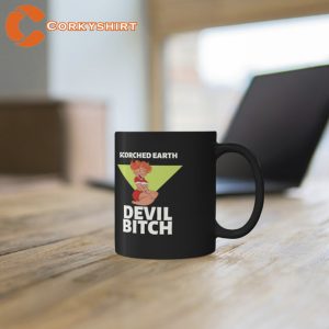 Scorched Earth Devil Bitch Black Mug Behavior6