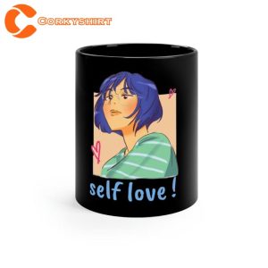 Self Love Coffee Anime Girl Ceramic Mug