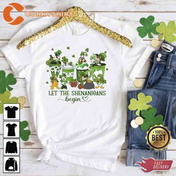 Shamrock Mickey Irish Disney T-Shirt