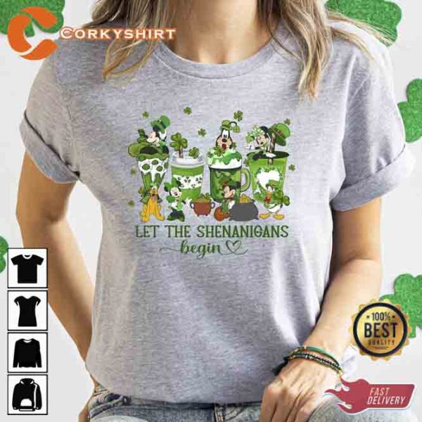 Shamrock Mickey Irish Disney T-Shirt