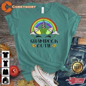 Shamrock Rainbow Women’s Green T-shirt