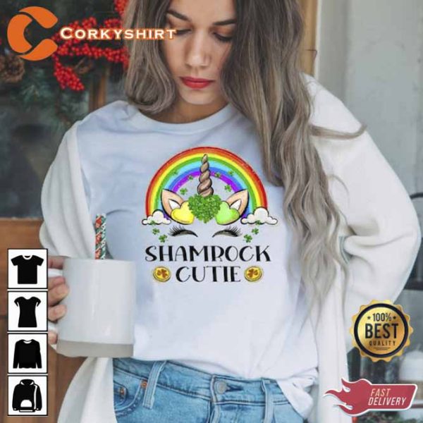 Shamrock Rainbow Women’s Green T-shirt