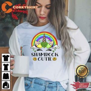 Shamrock Rainbow Women's Green T-shirt (6)