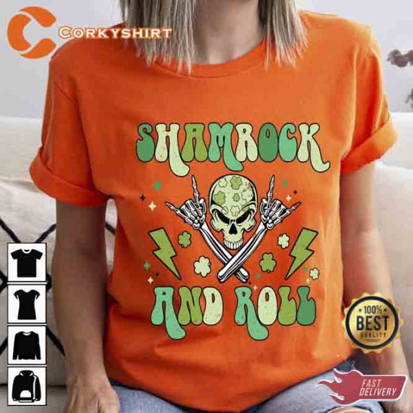 Shamrock and Roll St Patrick’s Day Shirt