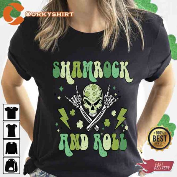 Shamrock and Roll St Patrick’s Day Shirt