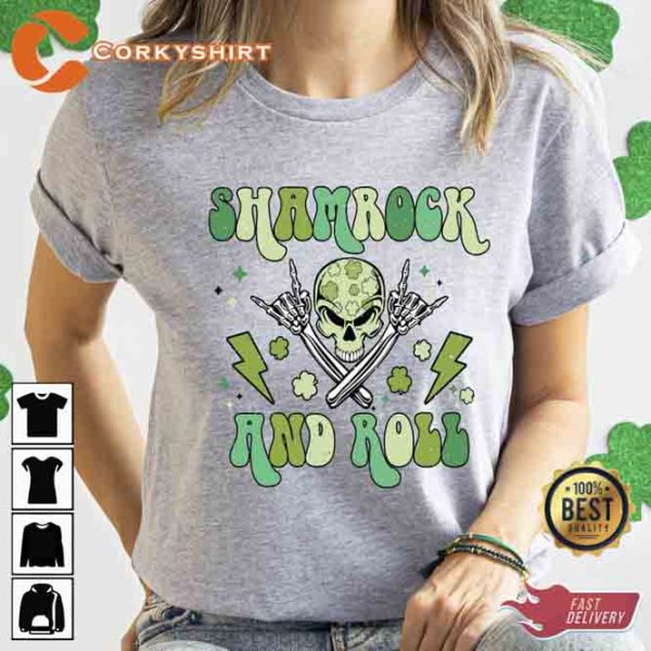 Shamrock and Roll St Patrick’s Day Shirt