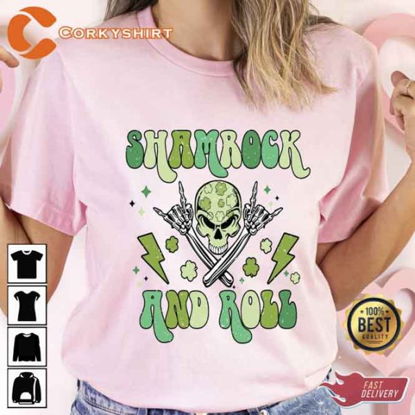 Shamrock and Roll St Patrick’s Day Shirt