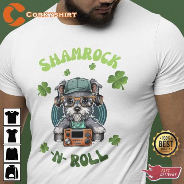 Shamrock n Roll St Patrick’s Day Shirt Design