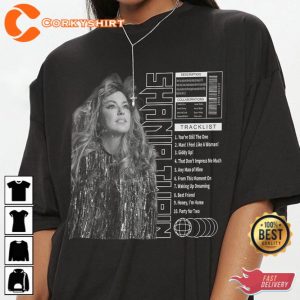 Shania Twain Tracklist Song Vintage Unisex Shirt 1