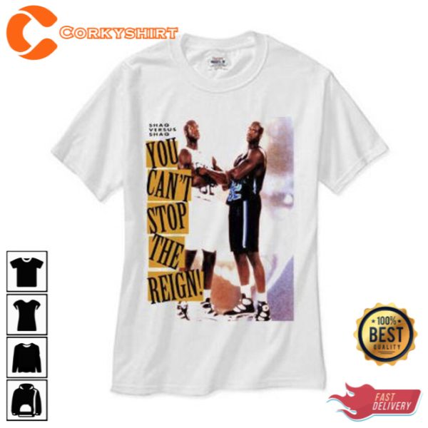 Shaq vs Shaquille O’neal Shirt Jordan Retro Magic Bird Barkley T-Shirt