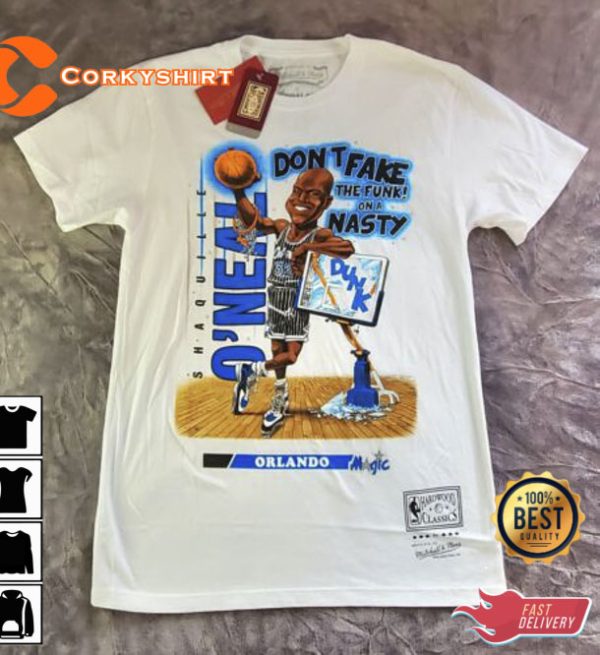 Shaquille O’Neal Orlando Magic T-Shirt by Mitchell n Ness