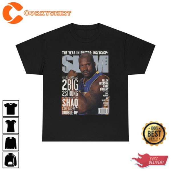 Shaquille O’Neal Slam Magazine LosAngeles Basketball Shirt