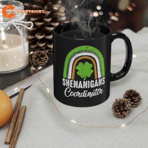Shenanigans Coordinator Rainbow St Patricks Day Coffee Mug