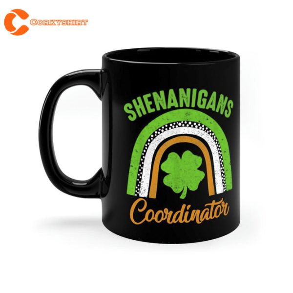 Shenanigans Coordinator Rainbow St Patricks Day Cups Coffee Mug