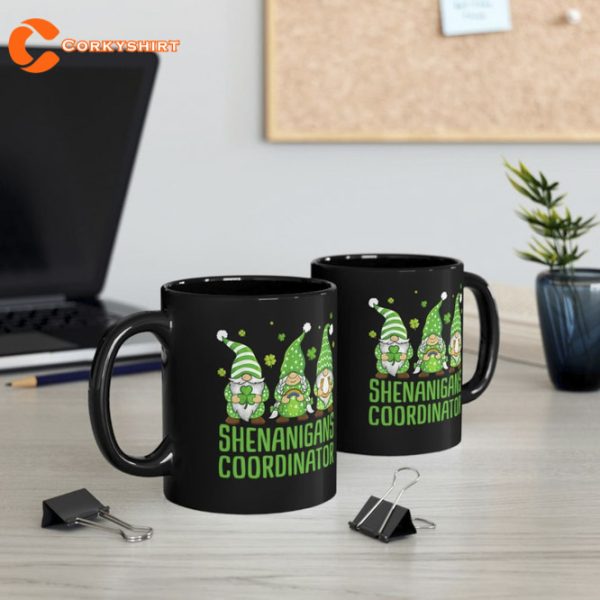 Shenanigans Coordinator St Patricks Day Gnomes Green Proud Coffee Mug