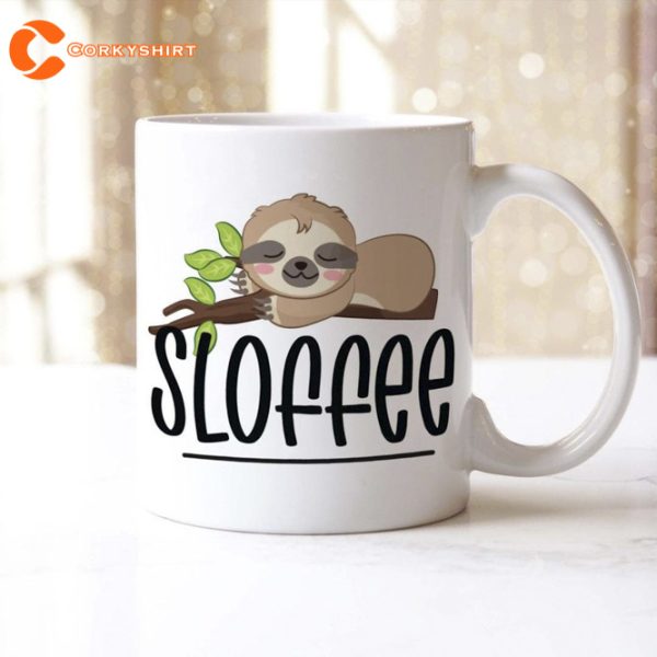 Sloffee Mug Cute Sloth Funny Coffee Cup