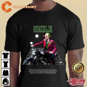 Smile Joker Folie à Deux Movie Fan Gift Graphic Unisex T-shirt