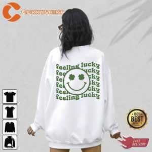 Smiley Face Feeling Lucky St. Patricks Day Unisex T-shirt