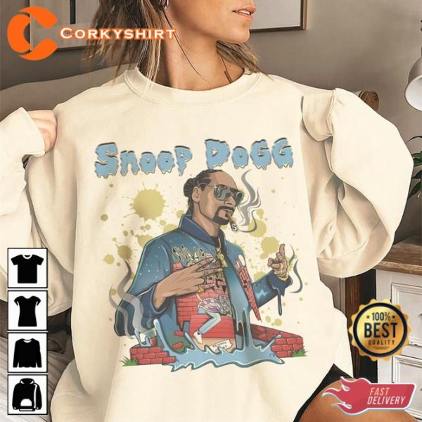 Snoop Dogg Streetwear Hip Hop 90s Comic Rap Graphic Tee