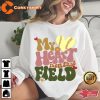 Softball Mama Sweatshirt My Heart Is On That Field