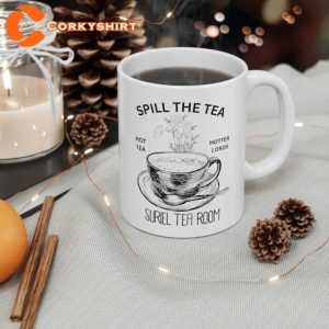 Spill The Tea Funny Best Friend Ceramic Mug1
