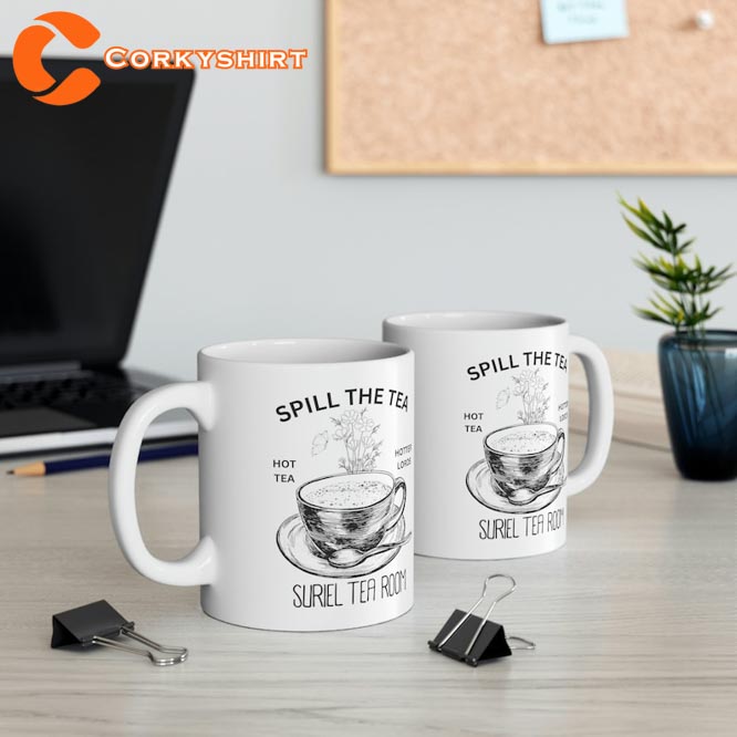 Spill The Tea Funny Best Friend Ceramic Mug4