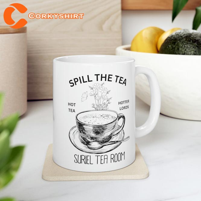 Spill The Tea Funny Best Friend Ceramic Mug6