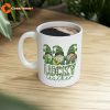 St Patricks Day Buffalo Plaid Teacher Tee One Lucky Teacher Mug
