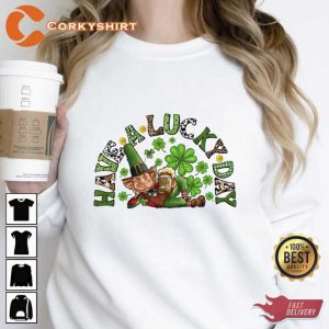 St Patrick’s Day Have A Lucky Day Shamrock Tee