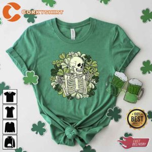 St Patrick’s Day Lucky Skeleton Shirt