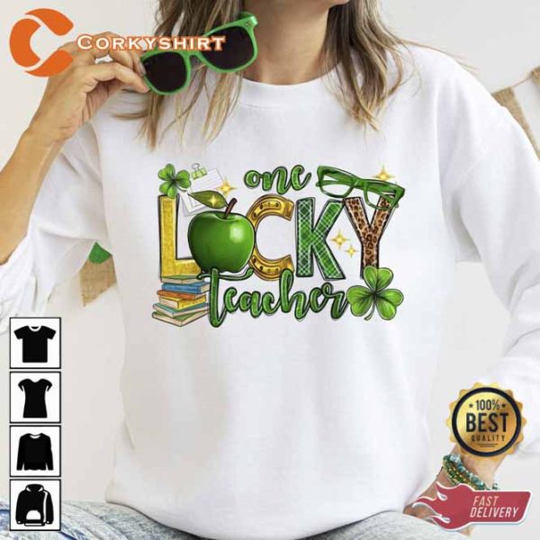 St Patrick’s Day One Lucky Teacher Shirt