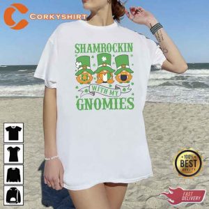 St Patrick's Day Shamrockin Gnomes Shirt (3)