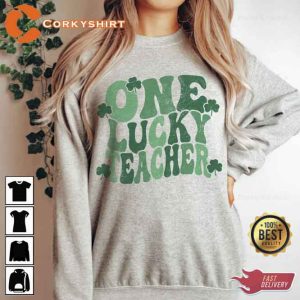 St Patricks One Lucky Teacher Sweatshirt