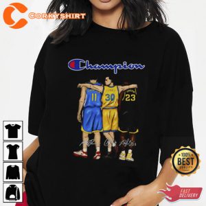 Stephen Curry Draymond Green And Klay Thompson Champion Signatures Unisex T Shirt (2)