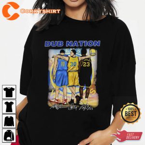 Stephen Curry Draymond Green Klay Thompson Dub Nation Basketball Signature Shirt